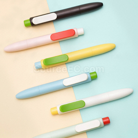 Customization Contrast color chubby push-type gel pen Promotional Products