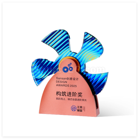 Customization Creative Metal Rotating Crystal Trophy Promotional Products