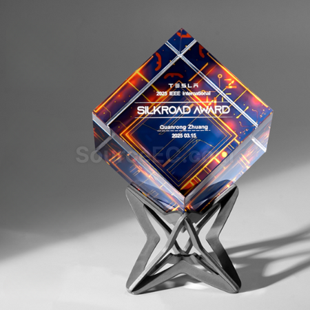 Customization Rubik's Cube Crystal Trophy Promotional Products