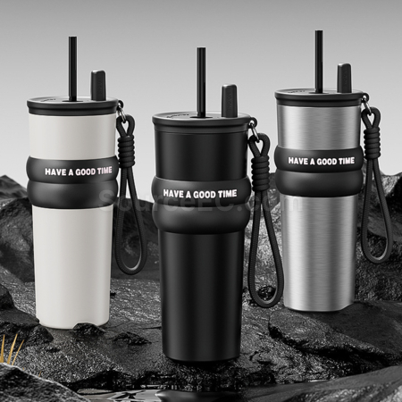 Customization Large-Capacity Portable Thermos With  Stainless Steel/Ceramic Inner Liner Promotional Products