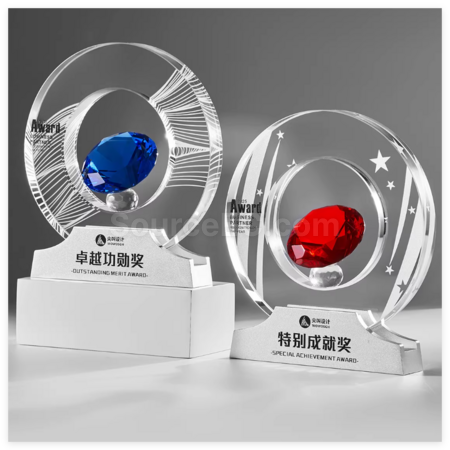 Customization Creative Diamond Crystal Trophy Promotional Products