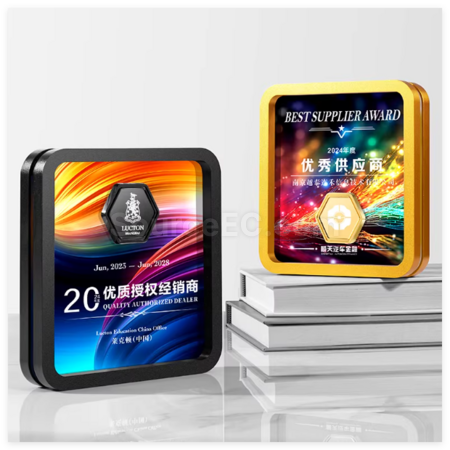 Customization Square Metal Crystal Trophy Promotional Products