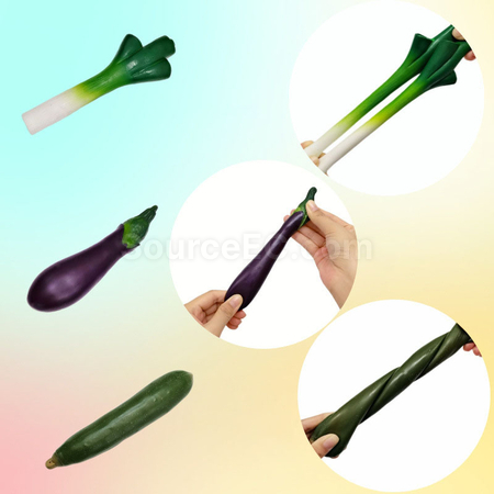 Customization Corn and Eggplant Squishy Stress Relief Toy Promotional Products