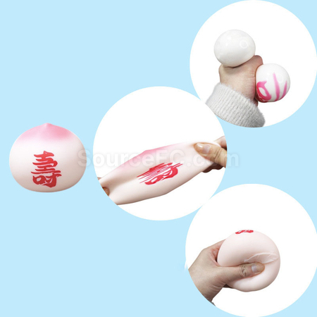 Customization Peach-shaped stress-relief squeeze toy Promotional Products