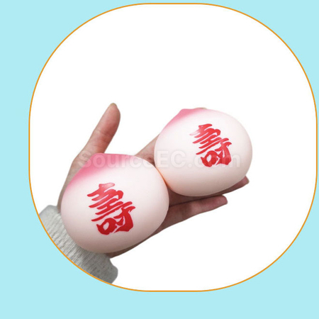 Customization Peach-shaped stress-relief squeeze toy Promotional Products