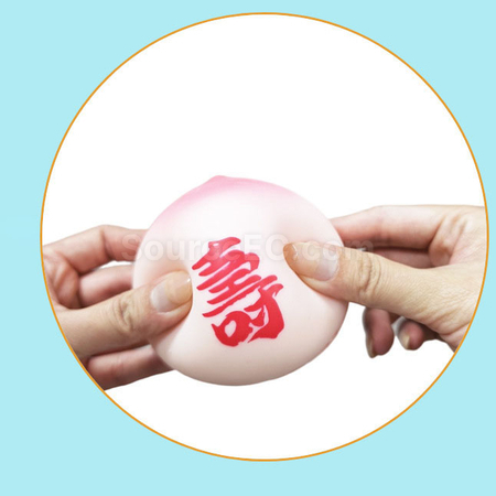 Customization Peach-shaped stress-relief squeeze toy Promotional Products