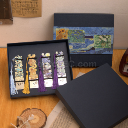 Customization Oil Painting Series Metal Bookmarks Promotional Products
