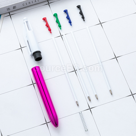 Customization New UV Plating Four-Color Ballpoint Pen Promotional Products