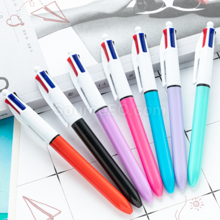 Customization New UV Plating Four-Color Ballpoint Pen Promotional Products