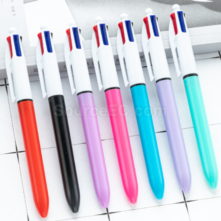 Customization New UV Plating Four-Color Ballpoint Pen Promotional Products