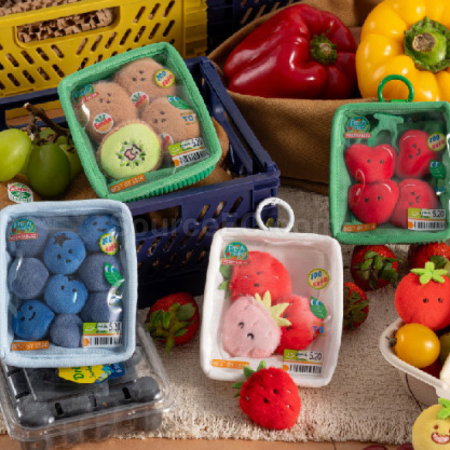 Customization Fruit and vegetable platter plush pendant Promotional Products