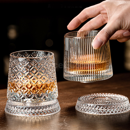 Customization Rotatable Tumbler Crystal Glass Promotional Products
