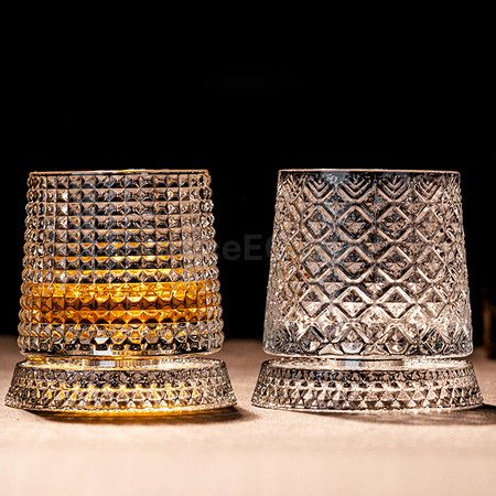 Customization Rotatable Tumbler Crystal Glass Promotional Products