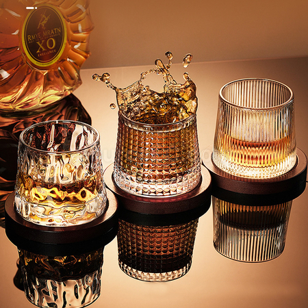 Customization Rotatable Tumbler Crystal Glass Promotional Products