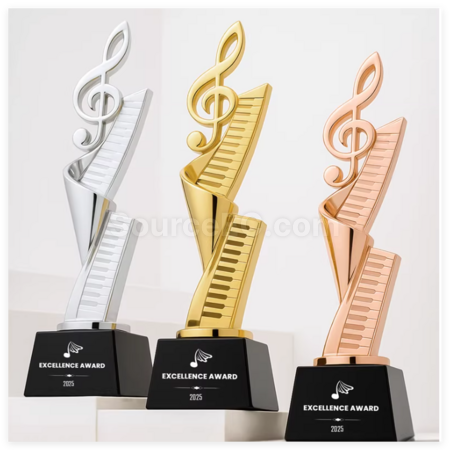 Customization Metal Music Trophy Promotional Products