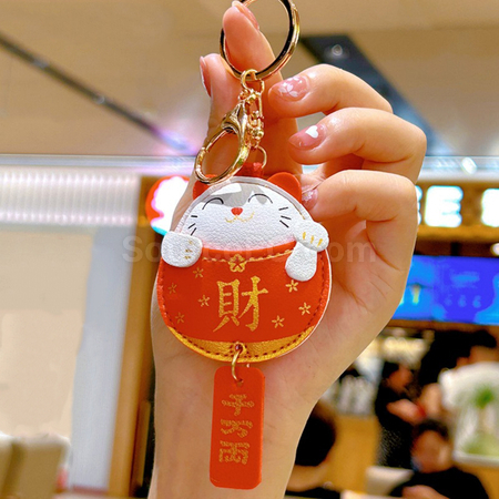 Customization Lucky Cat Keychain Promotional Products