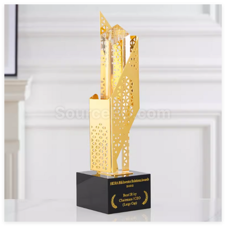Customization Hollowed-Out Irregular Metal Trophy Promotional Products