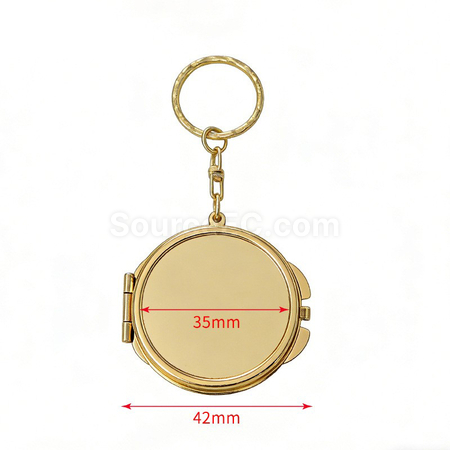 Customization Customizable Folding Vanity Mirror Keychain Promotional Products