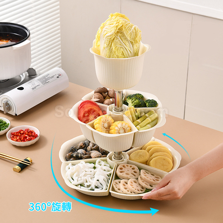 Customization Rotating Hot Pot Ingredient Preparation Plate Promotional Products