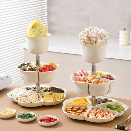 Customization Rotating Hot Pot Ingredient Preparation Plate Promotional Products
