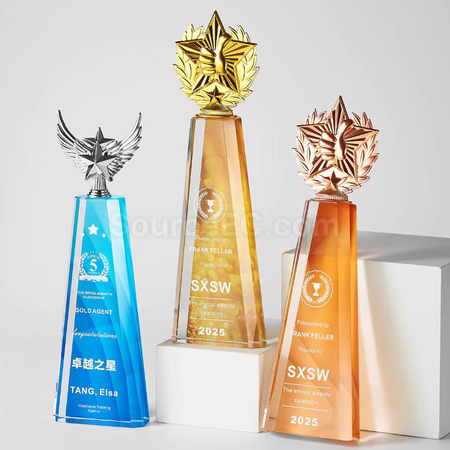 Customization Crystal Trophy Promotional Products