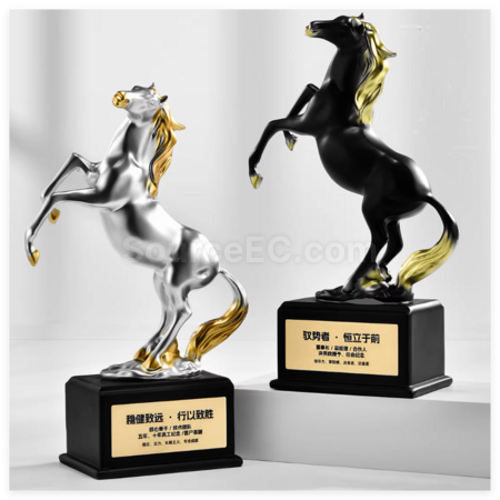 Customization Creative Horse-Shaped Trophy Promotional Products
