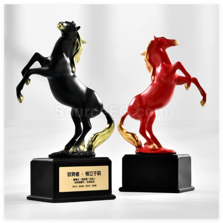 Customization Creative Horse-Shaped Trophy Promotional Products