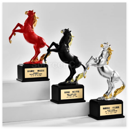 Customization Creative Horse-Shaped Trophy Promotional Products