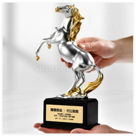 Customization Creative Horse-Shaped Trophy Promotional Products