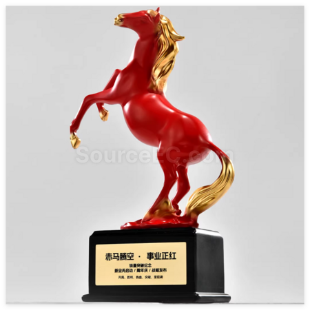 Customization Creative Horse-Shaped Trophy Promotional Products