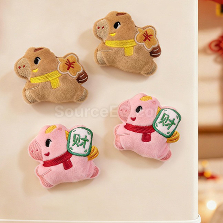 Customization Instant Fortune Plush Refrigerator Magnet Promotional Products