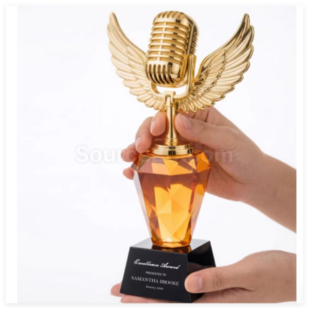 Customization Creative Metal Singing Trophy Promotional Products