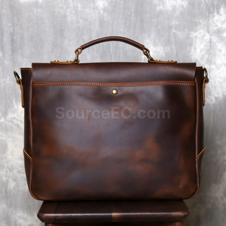 Customization Retro Genuine Leather Briefcase Promotional Products