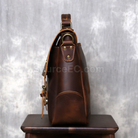Customization Retro Genuine Leather Briefcase Promotional Products