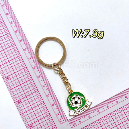 Customization World Cup football peripheral souvenir metal keychain pendant Promotional Products