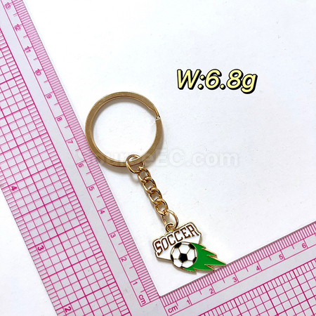 Customization World Cup football peripheral souvenir metal keychain pendant Promotional Products