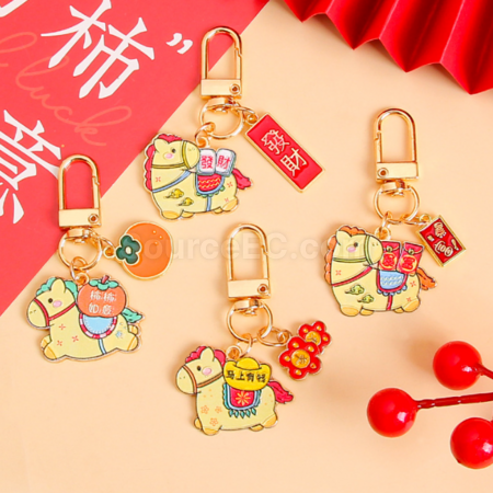 Customization Horse Year Little Horse Keychain Pendant Promotional Products