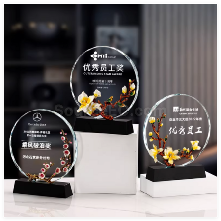 Customization  Crystal Trophy Promotional Products
