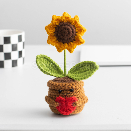 Customization Knitted flower plant pot Promotional Products