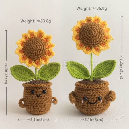 Customization Knitted flower plant pot Promotional Products