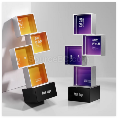 Customization Metal Crystal Trophy Promotional Products