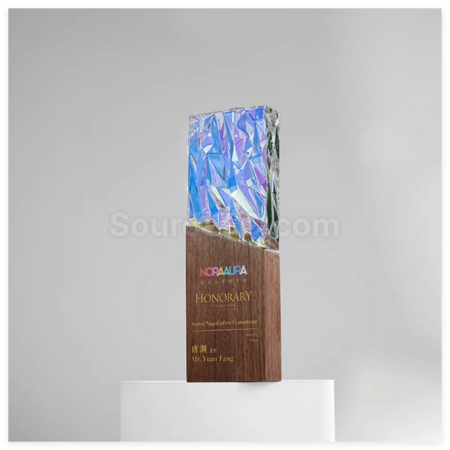 Customization Iridescent Crystal Trophy Promotional Products
