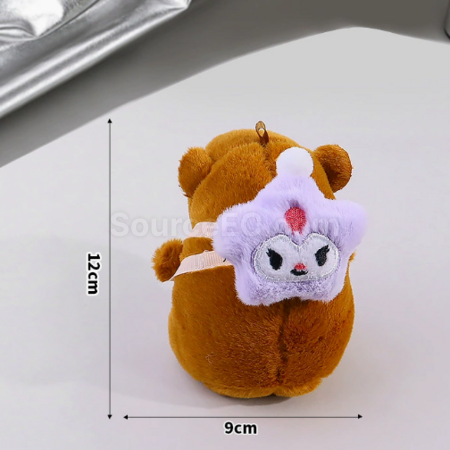 Customization Capybara plush doll keychain Promotional Products