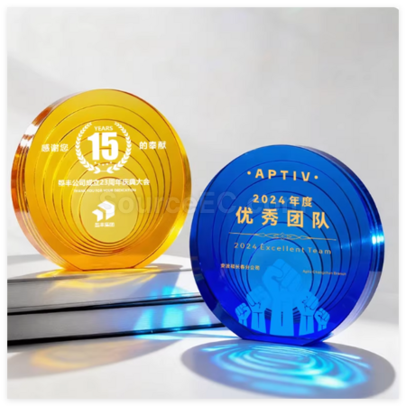 Customization Crystal Commemorative Plate Promotional Products