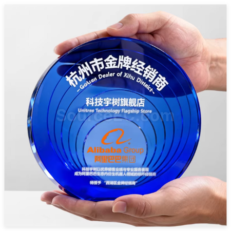 Customization Crystal Commemorative Plate Promotional Products