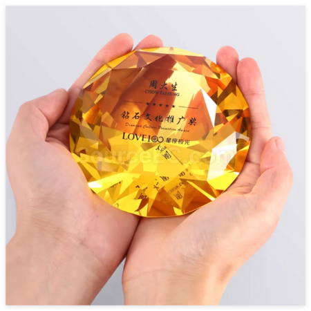 Customization Creative Diamond Crystal Trophy Promotional Products