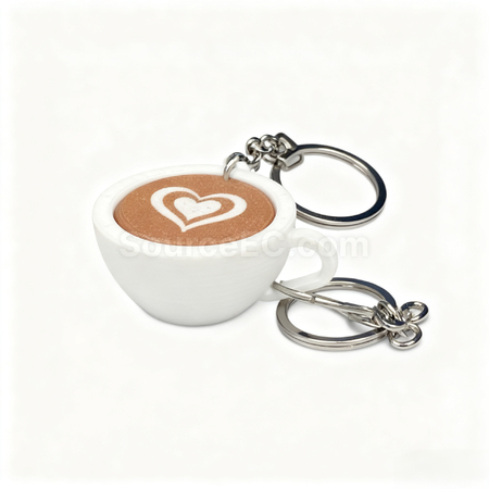 Customization Coffee cup decompression keychain Promotional Products