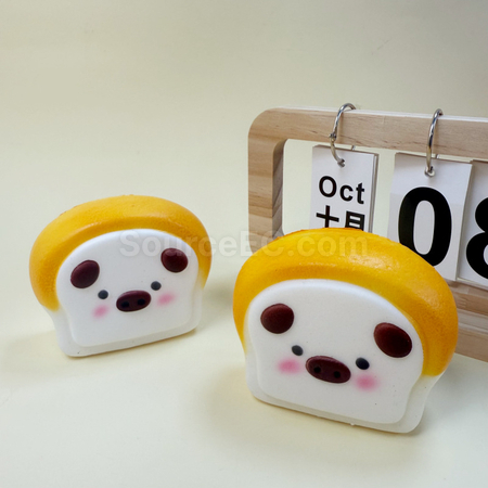 Customization Toast Little Pig Squishy Stress Relief Toy Promotional Products