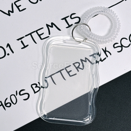 Customization Transparent sliding cover card holder Promotional Products