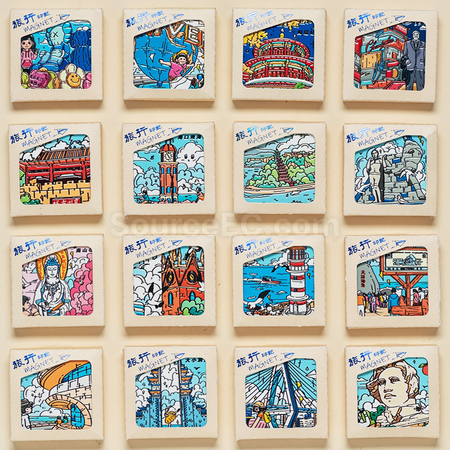Customization Custom ceramic refrigerator magnets Promotional Products